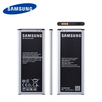 SAMSUNG Oriģinālā EB-BN910BBE EB-BN910BBK EB-BN910BBC EB-BN910BBU 3220mAh akumulatoru Samsung Galaxy Note 4 N910 N910A/V/P NĒ, NFC