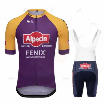 Ir 2021. Alpecin Fenix Riteņbraukšana Džersija Komplekts Vasaras Velo Apģērbi Vīriešiem, ir Ātri un Sausa Ceļa velosipēds Krekls, Uzvalks, Bikses, kombinezoni ar krūšdaļu Maillot Ciclismo