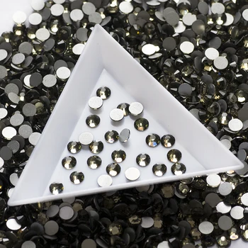 YANRUO 2058NoHF SS20 4.6-4.8 mm, Black Diamond, kas Nav Labojumfailu Strass Rhinestones Apdare Dimanta Akmeņi Amatniecības Cristal Drēbes