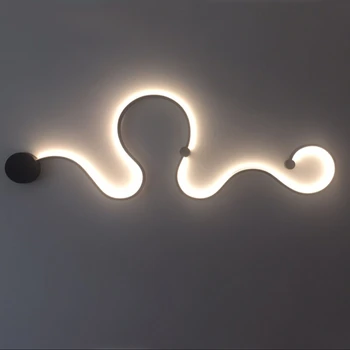 Mūsdienu LED Sienas lampa Lamparas De Techo Salīdzinot Aplikācijas Murale Gaismeklis Mākslas dizainu Griestu Lampas Dzīvojamā istabā, Eju Sienas Gaismas
