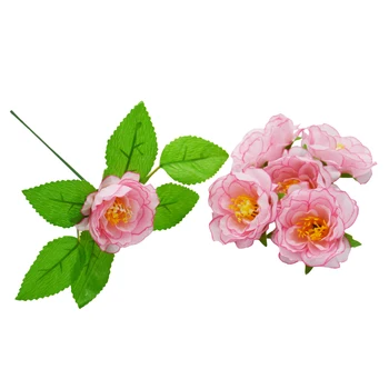 Yoshiko 5/10/50gab Dekoratīvie ziedi, kāzu, līgavas piederumi diy dāvanas kastē mākslīgie ziedi zīda rožu Ziemassvētku rotājumi