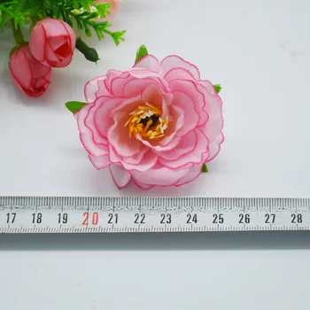 Yoshiko 5/10/50gab Dekoratīvie ziedi, kāzu, līgavas piederumi diy dāvanas kastē mākslīgie ziedi zīda rožu Ziemassvētku rotājumi