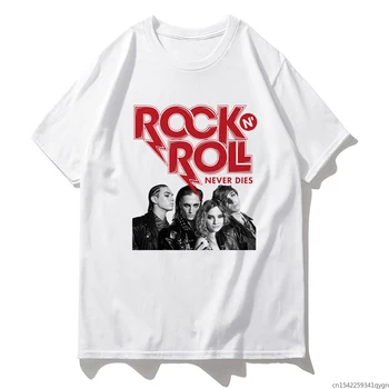 Rock ' n ' Roll Nekad Nemirst Maneskin T-Krekli Vasaras Modes Vīriešu Tee Gadījuma Balta Karstā Vīriešu Kawaii Krekls Vintage Tshirts