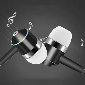 Sporta Austiņu Vadu Super Bass 3.5 mm Earbud Austiņas ar iebūvētu Mikrofonu Rokās Bezmaksas