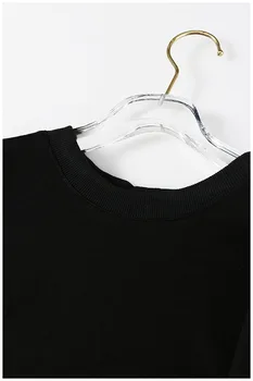 [EAM] Sieviešu lielos Izmērus, Dobu Ārā Rāvējslēdzēju Gadījuma T-krekls Jaunu Apaļu Kakla Trīs-ceturtdaļu Piedurknēm Modes Pavasara Vasaras 2021 1DD7367