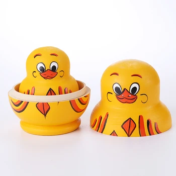10 Slāņi Koka Dzeltena Pīle Matryoshka Lelles Rotaļlietas krievijas Ligzdošanas Lelles Bērniem, Pieaugušajiem Ziemassvētku Jaunā Gada Dāvanu, Mājas Dekoru#38