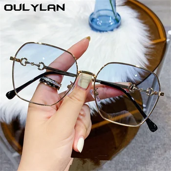Oulylan Modes Sieviešu Saulesbrilles Ir 2021. Luksusa Zīmolu Dizainers, Metāla, Saules Brilles Vīriešiem Vintage Toņos UV400 Slīpums Rozā Brilles