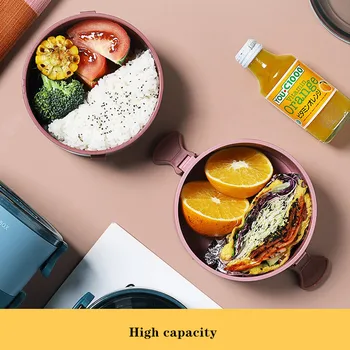 Portatīvo kārta pusdienas kaste 2020. gadam jauniem karstā pārdošanas Japāņu stila nodalījuma pusdienas kaste virtuves leakproof pārtikas konteiners
