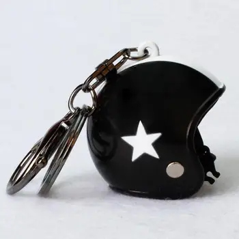 Gudrs Automašīnu, Motociklu Atslēgu Gredzens Drošības Ķivere Formas Keychain Keyring Karājas Kulons Keychain Auto Atslēgu Turētājs