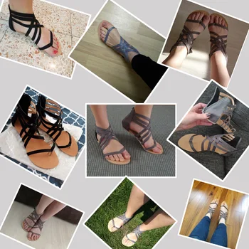 Sieviešu Kurpes Sandales Komforta Sandales Vasarā Flip Flops Modes Augstas Kvalitātes Krusta Siksna Dzīvoklis Sandales Gladiatoru Sandalias Mujer