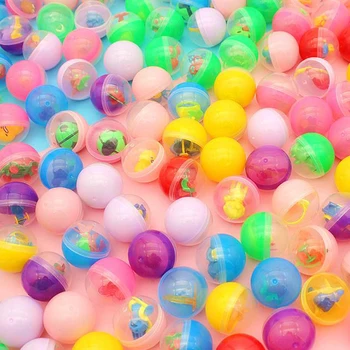 10pcs caurspīdīgas Plastmasas Pārsteigums, Bumbu Kapsulas Rotaļlieta Ar Iekšā Dažādas Attēls Rotaļlietu automātā Dāvanu Krāsu nejauši