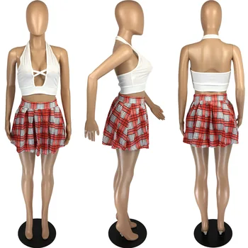 Hirigin Estētisko Jk Divas Gabals Tērpi Sievietēm Vasarā Ir 2021. Moderns Apģērbu Kultūru Top un Mini Svārki Lounge Valkāt atbilstības Komplekti