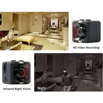 Sq11 Mini Kamera HD (960P Sensors, Nakts Redzamības Videokameru Kustību DVR Mikro Kameru, Sporta DV Video Maza Kamera Cam KV. 11 Dropship