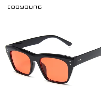 COOYOUNG Vintage Sporta Stila Saulesbrilles Vīriešiem Melnā Braukšanas Laukumā Sunglass Toņos Sievietēm Luksusa Zīmolu, Saules Brilles UV400