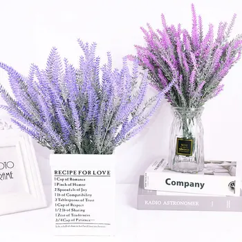 1Bunch Romantiska Provansas Lavandas Mākslīgie Ziedi Purpura Viltus Augu lavandas ziedi Kāzu Puse, Mājas, Dārza Dekorēšanai