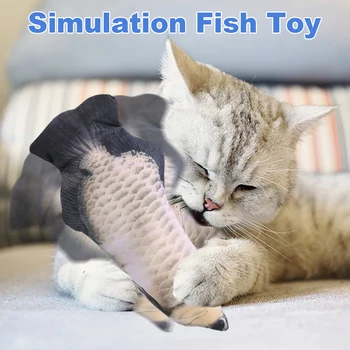 Elektriskā Kaķis Rotaļlietas, kas Pārvietojas Futbolists Simulācijas Zivju Rotaļlieta Kaķis USB Reāli Flopping Zivju Valstīties Zivju Catnip Rotaļlieta Kaķis Nokošana Košļājamā