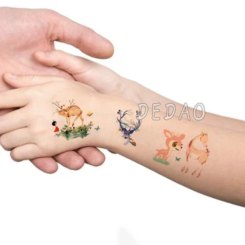 10pcs Karikatūra Dzīvnieku Flamingo Pagaidu Tetovējums, Uzlīmes Ūdensizturīgs Viltus Tetovējums Roku, Kāju Tetovējumiem Lauva, Žirafe Bērniem Bērniem