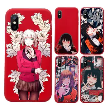 Traks Uztraukums Manga Kakegurui luksusa Telefonu Gadījumā čaulu, Konfektes Krāsu iPhone 11 12 mini pro XS MAX 8 7 6 6S Plus X SE 2020. GADAM XR