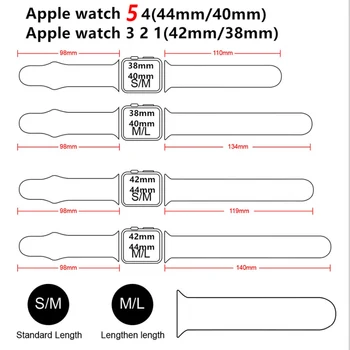 Silikona Siksniņa Apple Skatīties joslas 44mm 42mm 40mm 38mm watchband aproce iWatch band correa iwatch 6 SE 5 4 3 2 se 1