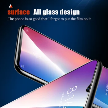 3 GAB. 9D ekrāna aizsargs Mi 10T 9T 10 9 8 6 Pro Lite 5G SE Pilnībā segtu rūdīta stikla Xiaomi Mi A3 A2 A1 Lite stikla plēves