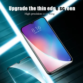 3 GAB. 9D ekrāna aizsargs Mi 10T 9T 10 9 8 6 Pro Lite 5G SE Pilnībā segtu rūdīta stikla Xiaomi Mi A3 A2 A1 Lite stikla plēves