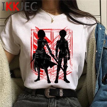 Uzbrukums Titan Shingeki Nav Kyojin t-krekls, t krekls, sieviešu plus lieluma harajuku ulzzang ir 2021. gadījuma t-krekls estētisko