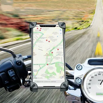360° Rotācija Anti Shake Velosipēdu Telefona Turētāju Regulējams, Velosipēdu, Motociklu Stūres Tālruņa Turētājs 4-7inch Tālruņa GPS Turētājs
