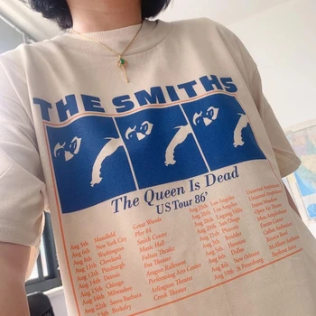 Kuakuayu HJN The Smiths T-Krekls Vtg Retro Sieviešu Pop, Indie, Punk Rock Grupa Morisejs 2018 Jaunu Vīriešu T Krekls