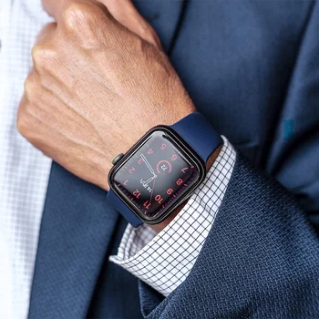 Silikona Siksniņa apple Skatīties joslas 44mm 40mm 38mm 42mm 44 mm Gumijas watchband smartwatch correa aproce iWatch 3 4 5 6 se band