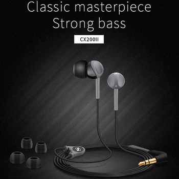 Sennheiser CX200 StreetII in-ear Stereo Austiņas ar Vadu Bass Austiņas Sporta Darbojas Earbuds HIFI Austiņas iPhone Androd
