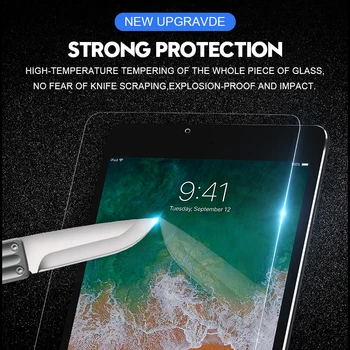 9H Ekrāns IPad 2017 2018 Gaisā 1 2 mini 1 2 3 4 Protector For iPad Pro 11 10.5 9.7 Aizsardzības Rūdīta Stikla Skrāpējumiem Apliecinājums