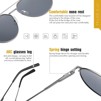 Izmēģinājuma projekta Modes Polarizētās Saulesbrilles, Vīriešu un Sieviešu Braukšanas Ieplests Moderns Toņos Aviācijas Brilles UV400 lentes de sol hombre