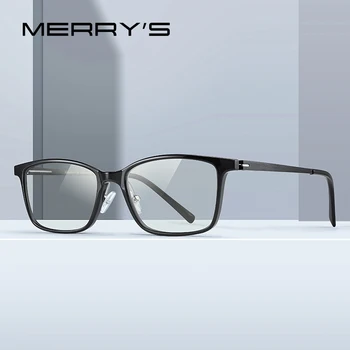MERRYS DIZAINA Vīriešiem Anti Blue Ray Gaismas Pretbloķēšanas Brilles UV400 Brilles ar Datoru, Alumīnija Kājas S2504FLG