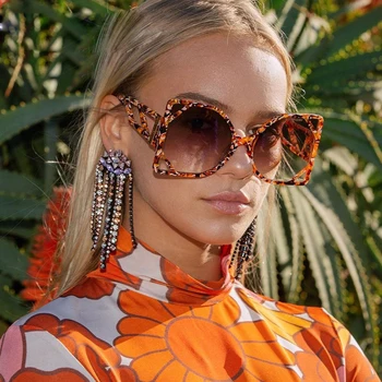 2020. gada Vasaras Jaunās Saulesbrilles Sieviešu Kaķa Acu Ēnojums, Spoguļi Lielā Kastē Lielgabarīta Multicolor Sajaukšanas Modes