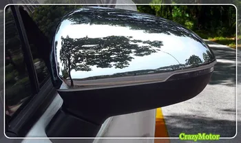 Par Opel / Vauxhall Insignia 2017-2020 Chrome Atpakaļskata Spoguļa Apdare Vāciņš Melns Auto Stils