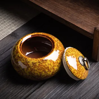 Krāsns Mainīt Porcelāna Tējas Caddy Kungfu Tējas Uzglabāšanas Kaste Portatīvo Tējas Uzglabāšanas Jar Caddy Teaware Piederumi, Mājas Dekoru