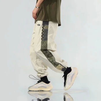 Vīriešu Mode Vīriešu Melns Joggers korejas Bikses Chandals Cilvēks Vasaras Vīriešu Kravas Bikses Multi-kabatas Gadījuma Tracksuit Bikses