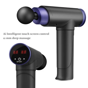 LCD Touch Displejs Masāža Ieroci Vibrācijas Fitnesa Iekārtas Trokšņa Samazināšana, Projektēšana Elektrisko Massager Instrumentu Muskuļu Stimulators