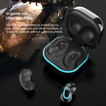 Bezvadu Austiņas Bluetooth Austiņas V5.1 Pieskarieties TWS Earbuds ar Mikrofonu Brīvroku sistēma LED Displejs, Telefona Samsung Pumpuri Live