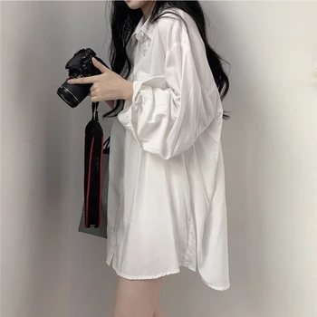 Mozuleva Jaunu 2021. Gadam Pavasara Vasaras Blūzes, Krekli Vintage Lielajam Kabatas Korejiešu Stilā, Biroja Dāma Modes Savvaļas Topi