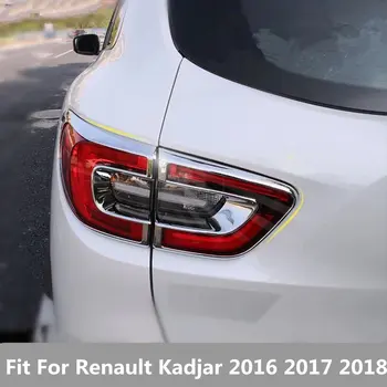 ABS Chrome Priekšas / Aizmugures Bagāžnieka Astes Gaismas Lampa Aizsardzība Rāmja Apdare Vāka Apdare Priekš Renault Kadjar 2016 2017 2018