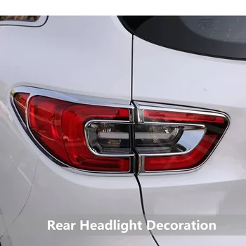 ABS Chrome Priekšas / Aizmugures Bagāžnieka Astes Gaismas Lampa Aizsardzība Rāmja Apdare Vāka Apdare Priekš Renault Kadjar 2016 2017 2018