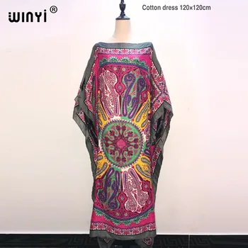 Kokvilnas drēbes femme hiver платье Elegants 2021 мусульманские комплекты Līmēšana Svītru Drukāt Sieviešu kleitas Vestdios abaya