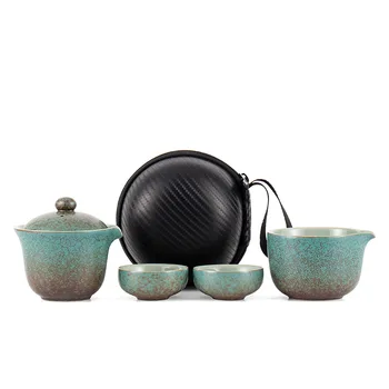 Ķīnas Tējas Ceļojumu Tējas Komplekts Kung Fu Tējas Uzstādīt Keramikas Portatīvo Tējkanna Porcelāna Teaset Gaiwan Tējas Tases Tējas Ceremonija Tējas Rīks
