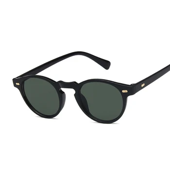 Retro Ovāls Cat Eye Saulesbrilles Vīriešiem, Sievietēm 2019 Vintage Zīmolu, Dizaineru, Saules Brilles, Lai Vīrietis Sieviete UV400 Braukšanas Spogulis Ieplests