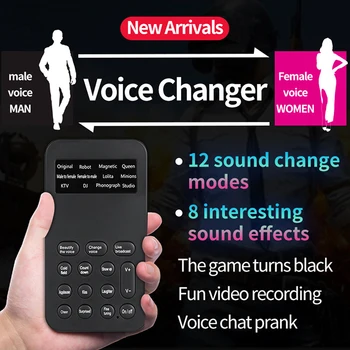 12 Dažādas Skaņas Izmaiņas Balss Mainītājs Ierīces Fr Datoru, Klēpjdatoru Mobilā Tālruņa Mikrofons Mini Skaņas Karte