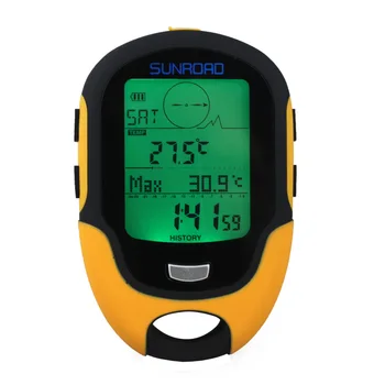 Ūdensizturīgs FR500 Daudzfunkcionālais LCD Ciparu Altimetrs, Barometrs, Kompass Laika Prognoze Tūrisma Pārgājieni Termometru, Higrometru