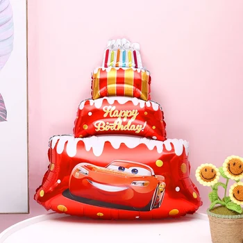 McQueen Karikatūras balonu laimes dzimšanas dienā, baby dušas globos ziemassvētku kāzu dekorēšana jauno gadu ģimenes partijas apdare balonu