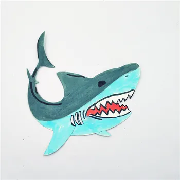 8.1*8.4 cm haizivs papīra die Griešanas presformas metāla amatniecības papīra die griešanas /DIY spiešanu Lieldienām Halloween Scrapbooking