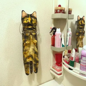 Kaķis Roku Dvieļi, Garš Kaķi, Formu Noslaucīt Kabatlakatiņi Vannas Dvieļi Vannas Virtuves